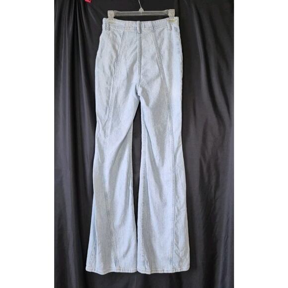 Free People x We The Free Light Indigo Stretch Florence Flare Jeans US 27 - Picture 7 of 8